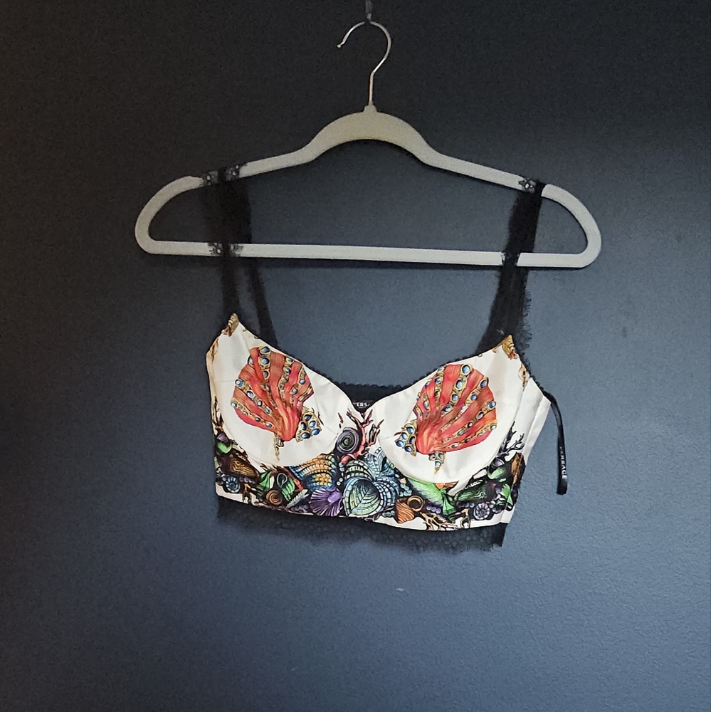 Versace mermaid cropped top